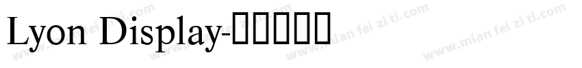 Lyon Display字体转换